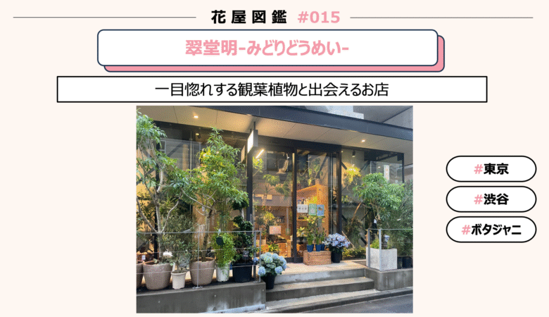 Flower shop catalog #15] Midorido Mei-Mei @ Tokyo/Shibuya/Harajuku